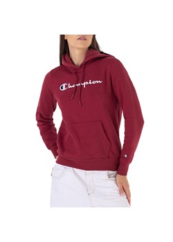 Bluza Champion Hooded Sweatshirt 116579-RS508 - czerwona ze sklepu streetstyle24.pl w kategorii Bluzy damskie - zdjęcie 164370037