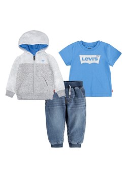 Levi&apos;s Kids 3-częściowy zestaw w kolorze niebiesko-szarym ze sklepu Limango Polska w kategorii Komplety niemowlęce - zdjęcie 164371775