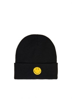 Cropp - Czarna czapka beanie z naszywką Smiley® - czarny ze sklepu Cropp w kategorii Czapki zimowe damskie - zdjęcie 164400615