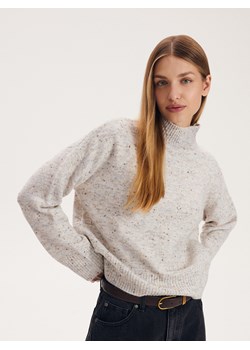 Reserved - Sweter z golfem - złamana biel ze sklepu Reserved w kategorii Swetry damskie - zdjęcie 164401496