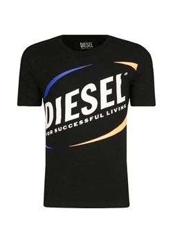 Diesel T-shirt | Regular Fit ze sklepu Gomez Fashion Store w kategorii Bluzki dziewczęce - zdjęcie 164404785