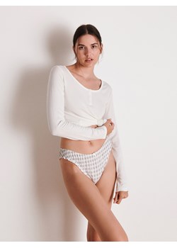 Reserved - Bawełniane majtki typu bikini 3 pack - jasnoszary ze sklepu Reserved w kategorii Majtki damskie - zdjęcie 164413196
