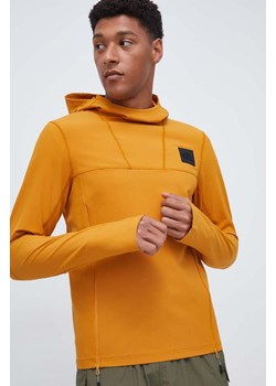 The North Face bluza męska kolor żółty z kapturem gładka ze sklepu ANSWEAR.com w kategorii Bluzy męskie - zdjęcie 164414596