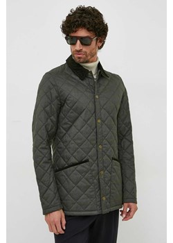 Barbour kurtka Checked Heritage Liddesdale Quilted Jacket męska kolor zielony przejściowa MQU1722 ze sklepu ANSWEAR.com w kategorii Kurtki męskie - zdjęcie 164415079