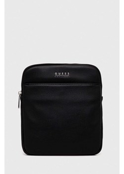 Guess saszetka kolor czarny ze sklepu ANSWEAR.com w kategorii Torby męskie - zdjęcie 164415818