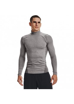 Męski longsleeve treningowy termoaktywny UNDER ARMOUR UA CG Armour Comp Mock - szary ze sklepu Sportstylestory.com w kategorii T-shirty męskie - zdjęcie 164420298