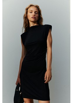 H & M - Drapowana sukienka dżersejowa - Czarny ze sklepu H&M w kategorii Sukienki - zdjęcie 164424276