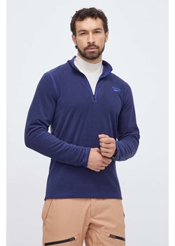 Reebok bluza sportowa kolor granatowy gładka ze sklepu ANSWEAR.com w kategorii Bluzy męskie - zdjęcie 164425789