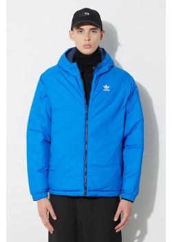 adidas Originals kurtka dwustronna Adicolor Reversible męska kolor niebieski zimowa IL2583 ze sklepu PRM w kategorii Kurtki męskie - zdjęcie 164429155