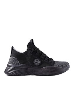 Czarne sneakersy męskie Big Star LL174282 ze sklepu ButyModne.pl w kategorii Buty sportowe męskie - zdjęcie 164429366