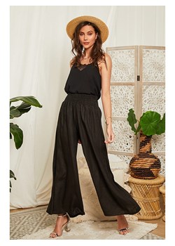 Lin Passion Lniane spodnie w kolorze czarnym ze sklepu Limango Polska w kategorii Spodnie damskie - zdjęcie 164433639