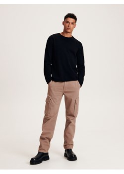 Reserved - Bawełniany sweter - czarny ze sklepu Reserved w kategorii Swetry męskie - zdjęcie 164452117