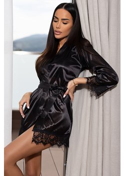 Szlafrok damski MIRELA BLACK ze sklepu Ivet Shop w kategorii Szlafroki damskie - zdjęcie 164453575