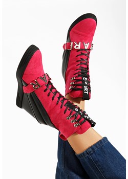 Fuksjowe sneakersy na koturnie Candy V2 ze sklepu Zapatos w kategorii Buty sportowe damskie - zdjęcie 164457729