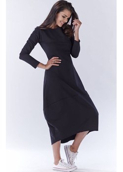 Sukienka dresowa oversize w kolorze czarnym A191, Kolor czarny, Rozmiar L/XL, Awama ze sklepu Primodo w kategorii Sukienki - zdjęcie 164461377