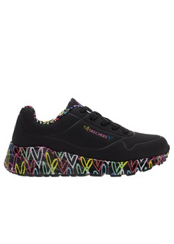 Buty Skechers Uno Lite Lovely Luv 314976LBKMT - czarne ze sklepu streetstyle24.pl w kategorii Buty sportowe dziecięce - zdjęcie 164500936