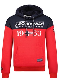 Geographical Norway Bluza &quot;Greg&quot; w kolorze czerwono-granatowym ze sklepu Limango Polska w kategorii Bluzy męskie - zdjęcie 164504769