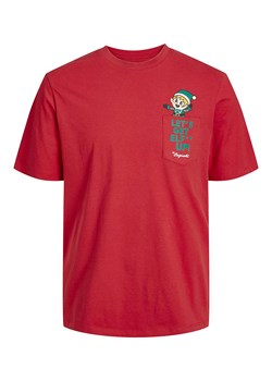 Jack &amp; Jones Koszulka &quot;XMAS&quot; w kolorze czerwonym ze sklepu Limango Polska w kategorii T-shirty męskie - zdjęcie 164505039