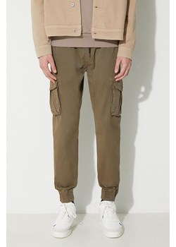 Alpha Industries spodnie męskie kolor brązowy ze sklepu PRM w kategorii Spodnie męskie - zdjęcie 164507496