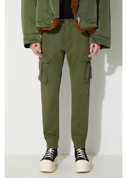 Alpha Industries spodnie męskie kolor zielony ze sklepu PRM w kategorii Spodnie męskie - zdjęcie 164507498