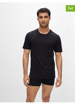 Hugo Boss Koszulki (3 szt.) w kolorze białym, szarym i czarnym ze sklepu Limango Polska w kategorii T-shirty męskie - zdjęcie 164517158