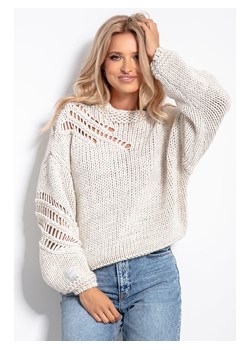 fobya Sweter w kolorze beżowym ze sklepu Limango Polska w kategorii Swetry damskie - zdjęcie 164520745