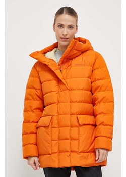 Marmot kurtka puchowa damska kolor pomarańczowy zimowa ze sklepu ANSWEAR.com w kategorii Kurtki damskie - zdjęcie 164530066