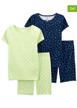 carter&apos;s Piżamy (2 szt.) w kolorze zielono-niebieskim ze sklepu Limango Polska w kategorii Piżamy dziecięce - zdjęcie 164534539