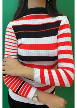 Sweter SELONVA WHITE ze sklepu Ivet Shop w kategorii Swetry damskie - zdjęcie 164537089