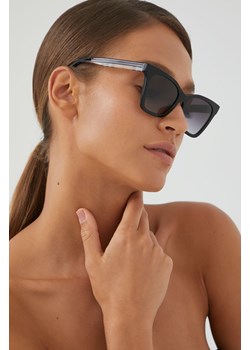 Burberry Okulary przeciwsłoneczne ELSA damskie kolor czarny 0BE4346 ze sklepu PRM w kategorii Okulary przeciwsłoneczne damskie - zdjęcie 164537179