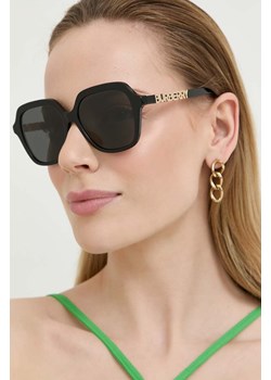 Burberry okulary przeciwsłoneczne JONI damskie kolor czarny 0BE4389 ze sklepu PRM w kategorii Okulary przeciwsłoneczne damskie - zdjęcie 164537207