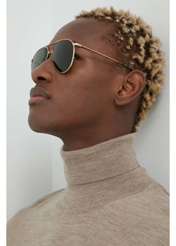 Burberry okulary przeciwsłoneczne męskie kolor złoty ze sklepu PRM w kategorii Okulary przeciwsłoneczne męskie - zdjęcie 164537225