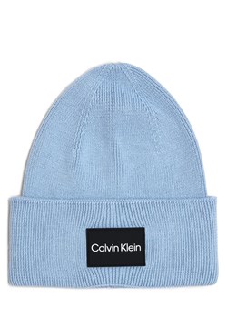 Calvin Klein Czapka męska Mężczyźni Bawełna jasnoniebieski jednolity ze sklepu vangraaf w kategorii Czapki zimowe męskie - zdjęcie 164547045
