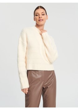 Sinsay - Sweter z ozdobnym splotem - kremowy ze sklepu Sinsay w kategorii Swetry damskie - zdjęcie 164549487
