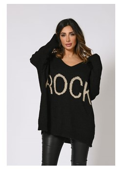 Plus Size Company Sweter &quot;Jarry&quot; w kolorze czarnym ze sklepu Limango Polska w kategorii Swetry damskie - zdjęcie 164549926