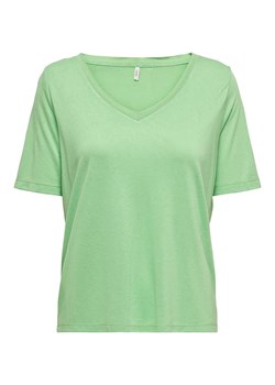 ONLY Koszulka &quot;Elise&quot; w kolorze zielonym ze sklepu Limango Polska w kategorii Bluzki damskie - zdjęcie 164550098
