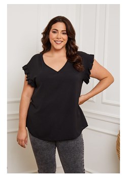 Plus Size Company Koszulka &quot;Eglantine&quot; w kolorze czarnym ze sklepu Limango Polska w kategorii Bluzki damskie - zdjęcie 164557179