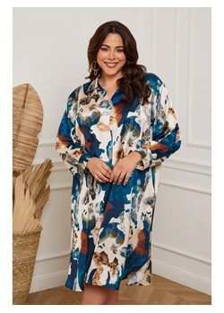 Plus Size Company Sukienka &quot;Tendry&quot; w kolorze niebieskim ze sklepu Limango Polska w kategorii Sukienki - zdjęcie 164557209
