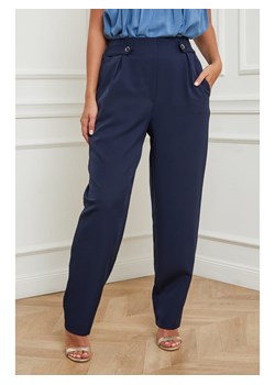 Plus Size Company Spodnie w kolorze granatowym ze sklepu Limango Polska w kategorii Spodnie damskie - zdjęcie 164557285