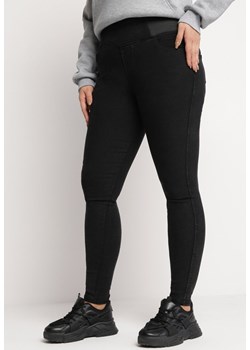 Czarne Spodnie Skinny z Wysokim Stanem Panella ze sklepu Born2be Odzież w kategorii Spodnie damskie - zdjęcie 164562896