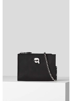 Karl Lagerfeld torebka kolor czarny ze sklepu ANSWEAR.com w kategorii Kopertówki - zdjęcie 164563405