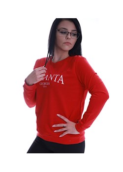 Czerwona sportowa bluza damska Atlanta /H UB524 T149/ ze sklepu Pantofelek24.pl w kategorii Bluzy damskie - zdjęcie 164563995