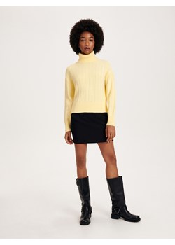 Reserved - Sweter z golfem - jasnożółty ze sklepu Reserved w kategorii Swetry damskie - zdjęcie 164567159