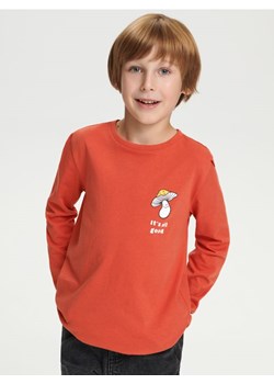 Sinsay - Koszulka z nadrukiem - pomarańczowy ze sklepu Sinsay w kategorii T-shirty chłopięce - zdjęcie 164574527
