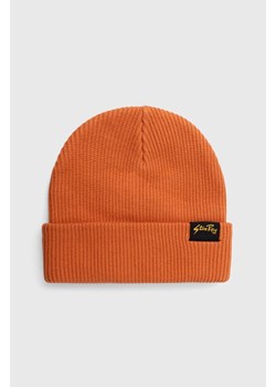 Stan Ray czapka OG PATCH BEANIE kolor pomarańczowy z grubej dzianiny AW2317204 ze sklepu PRM w kategorii Czapki zimowe damskie - zdjęcie 164576019