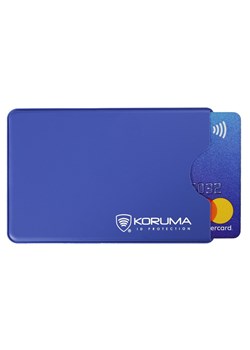 Plastikowe etui antykradzieżowe RFID na kartę płatniczą (niebieski) ze sklepu Koruma ID Protection w kategorii Etui - zdjęcie 164579149