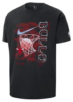 T-shirt męski Nike NBA Chicago Bulls Courtside Max90 - Czerń ze sklepu Nike poland w kategorii T-shirty męskie - zdjęcie 164581576