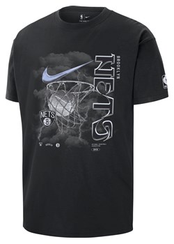 T-shirt męski Nike NBA Brooklyn Nets Courtside Max90 - Czerń ze sklepu Nike poland w kategorii T-shirty męskie - zdjęcie 164581597