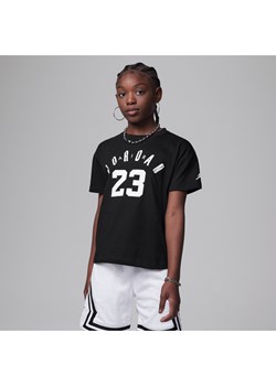 T-shirt dla dużych dzieci Jordan 23 Soft Touch - Czerń ze sklepu Nike poland w kategorii Bluzki dziewczęce - zdjęcie 164581619