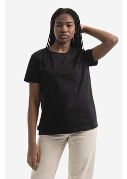 Woolrich t-shirt bawełniany Logo T-shirt kolor czarny CFWWTE0056FRUT297 CFWWTE0056FRUT2979-8041 ze sklepu PRM w kategorii Bluzki damskie - zdjęcie 164651416